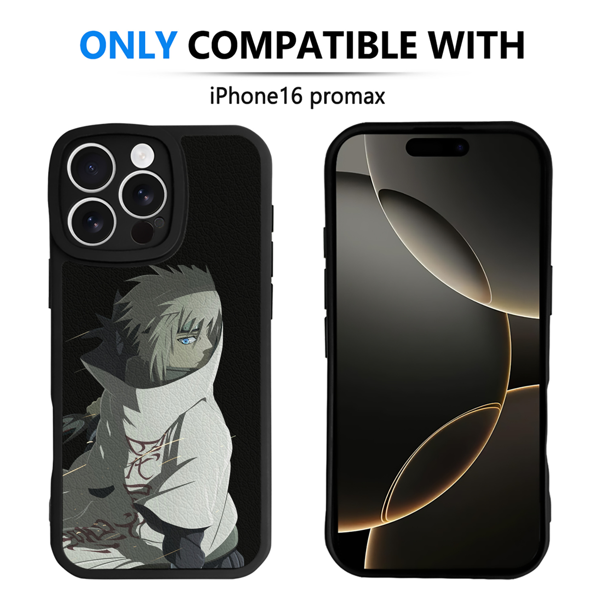 （画像用） NARUTO -ナルト- 波風 ミナト Namikaze Minato 【iPhone 16シリーズ対応】シリコンスマホケース（レザー調） 材質：シリコン